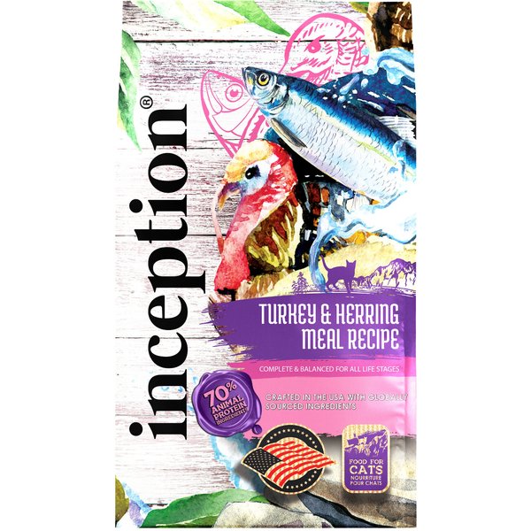 Inception Turkey & Herring Meal Recipe Dry Cat Food