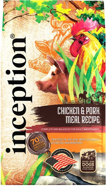 Inception Chicken & Pork Meal Recipe Dry Dog Food, 4-lb bag slide 1 of 9