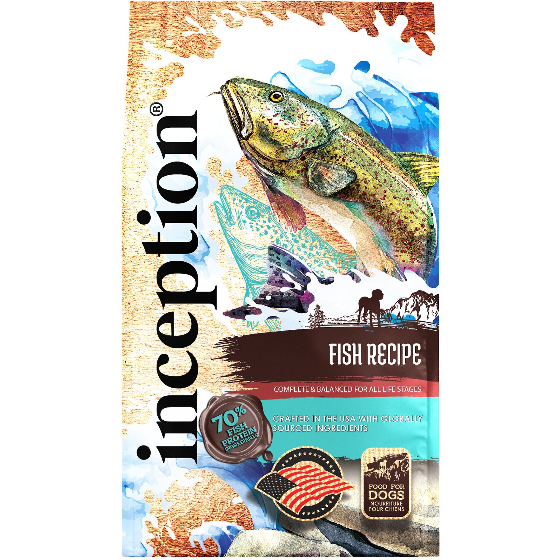 INCEPTION Fish Recipe Dry Dog Food 27 lb bag Chewy