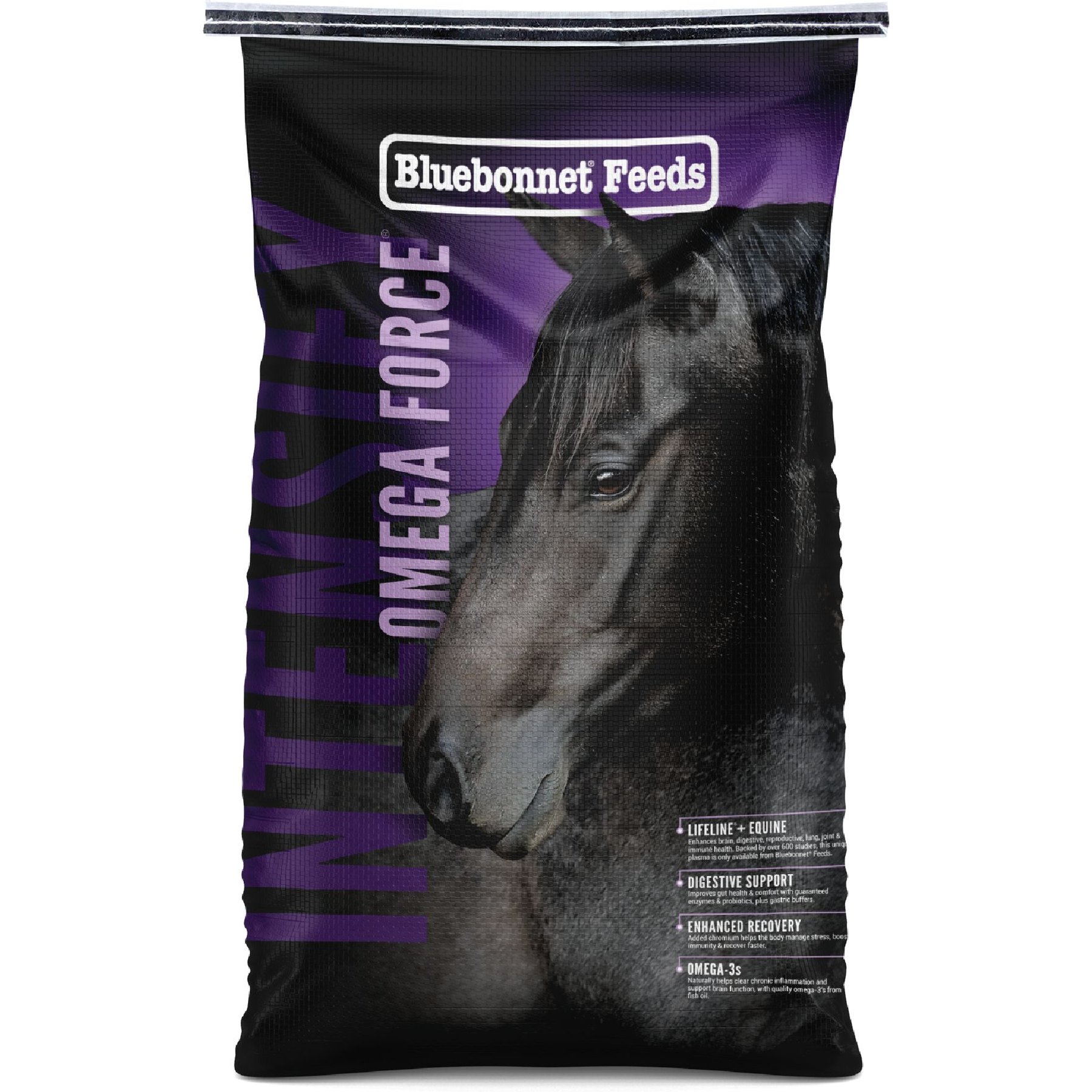 FEEDS Intensify Omega Force High Protein, Low Starch Horse Feed, 50lb bag