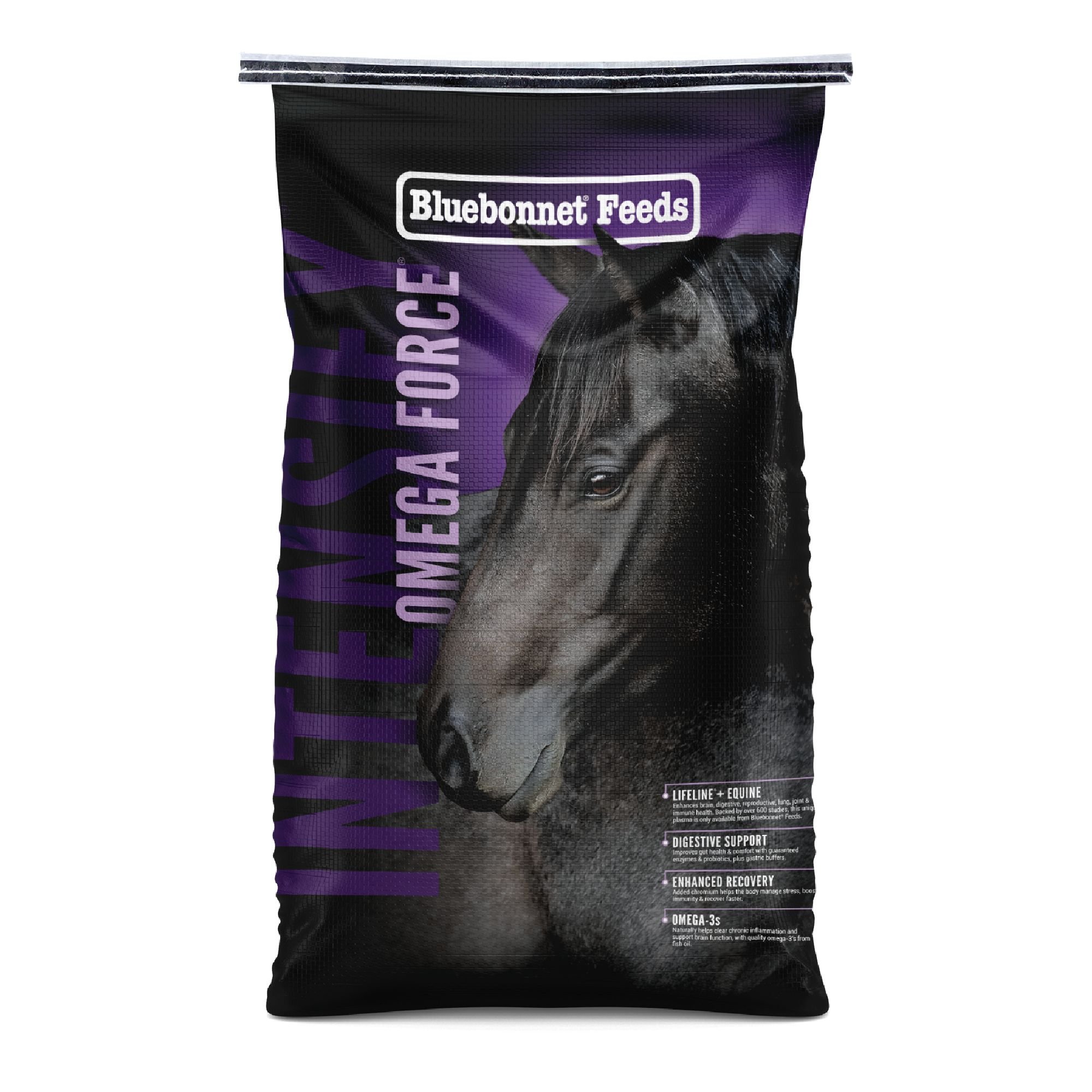 BLUEBONNET FEEDS Intensify Omega Force High Protein, Low Starch Horse ...