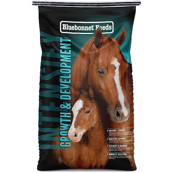 FEEDS Intensify Growth & Development Low Sugar, Low Starch Horse Feed, 50lb bag