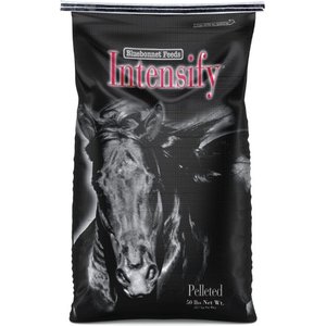 Bluebonnet Feeds Intensify Pelleted High Fat, Low Starch Horse Feed, 50-lb bag