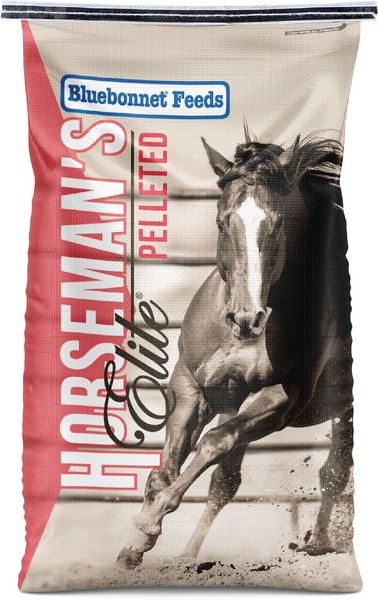 BLUEBONNET FEEDS Horsemans Elite Pelleted Horse Feed, 50-lb bag