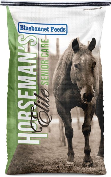 Bluebonnet Feeds Horsemans Elite Senior Care Soft Senior Horse Feed, 50-lb bag slide 1 of 9