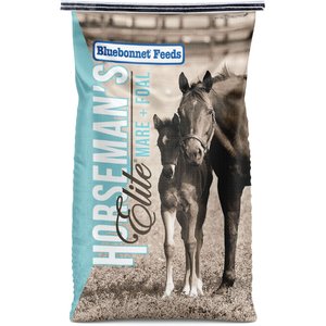 Bluebonnet Feeds Horsemans Elite Mare & Foal Pellet Horse Feed, 50-lb bag