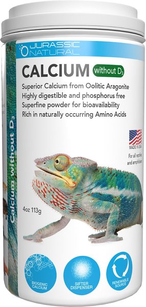 Pisces USA Calcium Without D3 Reptile Supplement, 4-oz bottle slide 1 of 2