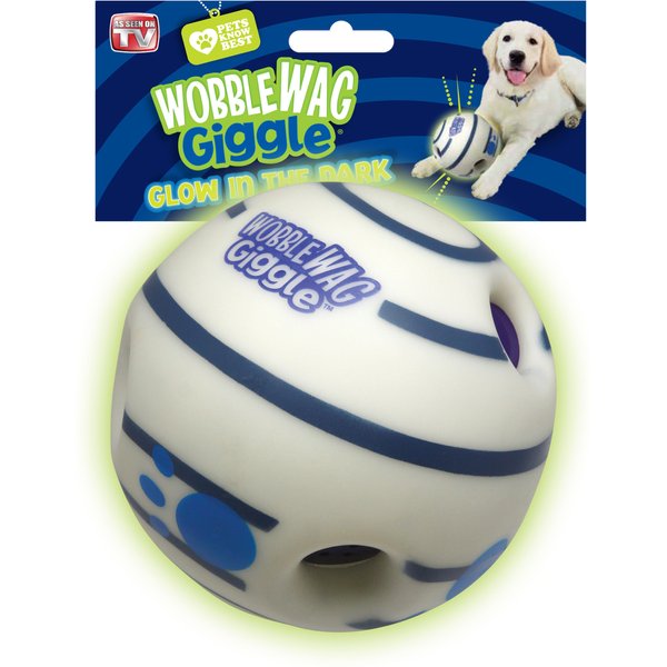 CREDIT 5 STAR Dog Toy Giggle Ball Interactive Dog Treat Toys Wobble Wiggle  Make Noise Dog Treat Toy, Food Puzzles, Squeaky Treat Ball for Puppy Small