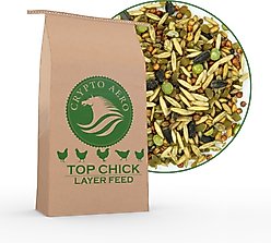 Crypto Aero Top Chick Layer Chicken Feed, 25-lb bag