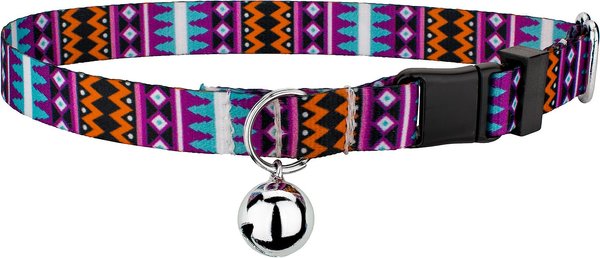 Country Brook Design Santa Fe Polyester Breakaway Cat Collar with Bell, 8 to 12-in neck, 1/2-in wide slide 1 of 2