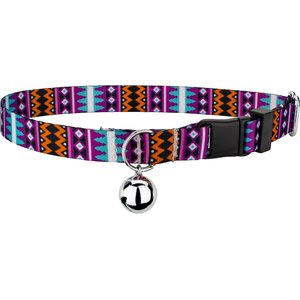 Country Brook Design Santa Fe Polyester Breakaway Cat Collar with Bell, 8 to 12-in neck, 1/2-in wide