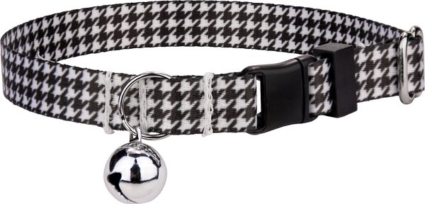 Country Brook Design Houndstooth Polyester Breakaway Cat Collar with Bell, 8 to 12-in neck, 1/2-in wide slide 1 of 1