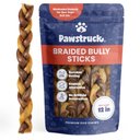 Pawstruck Braided Bully Sticks Dog Treats, 1-lb bag, 12-in