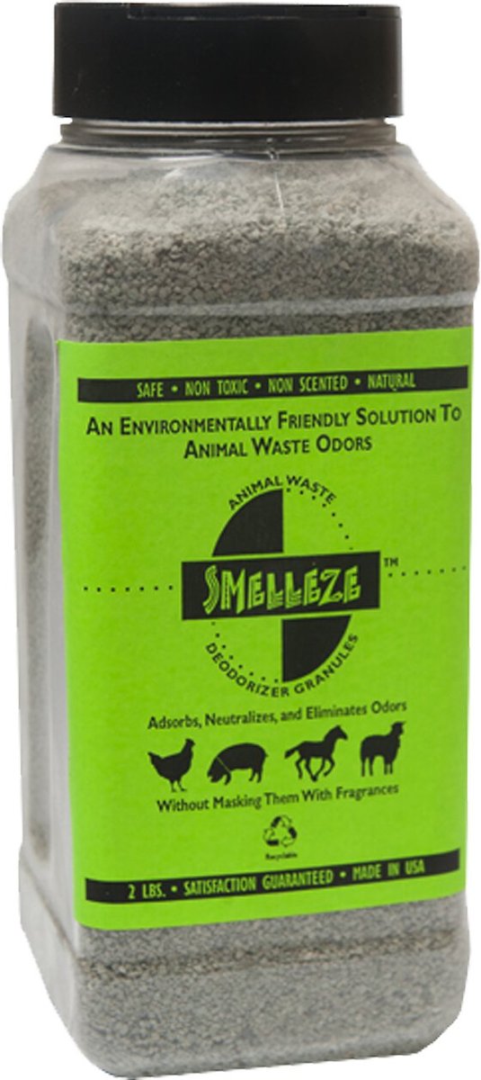 SMELLEZE Natural Chicken Coop Deodorizer Granules, 2lb bottle