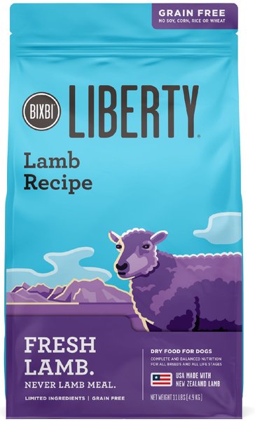 BIXBI Liberty Fresh Grain Free Lamb Recipe Dry Dog Food 11 lb bag