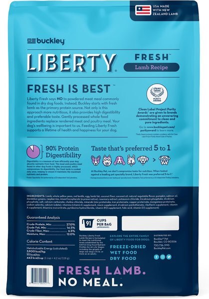 Buckley Liberty Fresh Grain-Free Pork Recipe Dry Dog Food