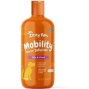 Zesty Paws Mobility Flavor Infusions Chicken Flavored Liquid Hip & Joint Supplement for Dogs, 16-oz bottle