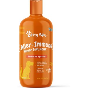 Zesty Paws Aller-Immune Infusions Allergy & Immune Chicken Flavored Liquid Supplement for Dogs, 16-oz bottle