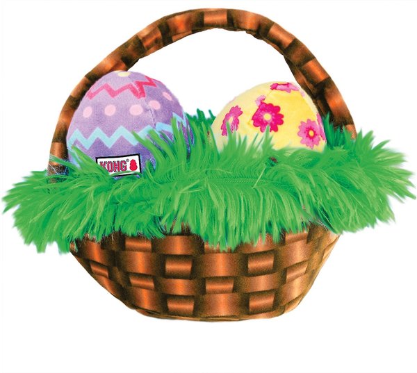 KONG Occasions Easter Basket Plush Dog Toy slide 1 of 2
