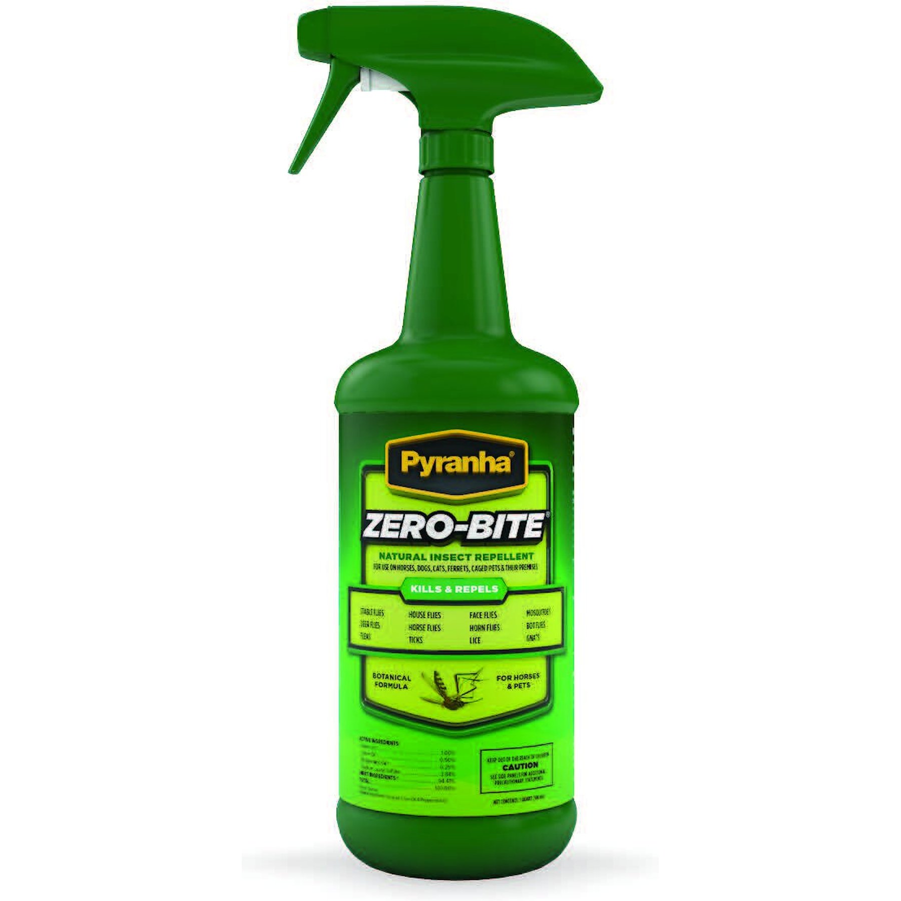 Pyranha Zero-Bite Natural Horse Insect Repellent, 32-fl oz bottle