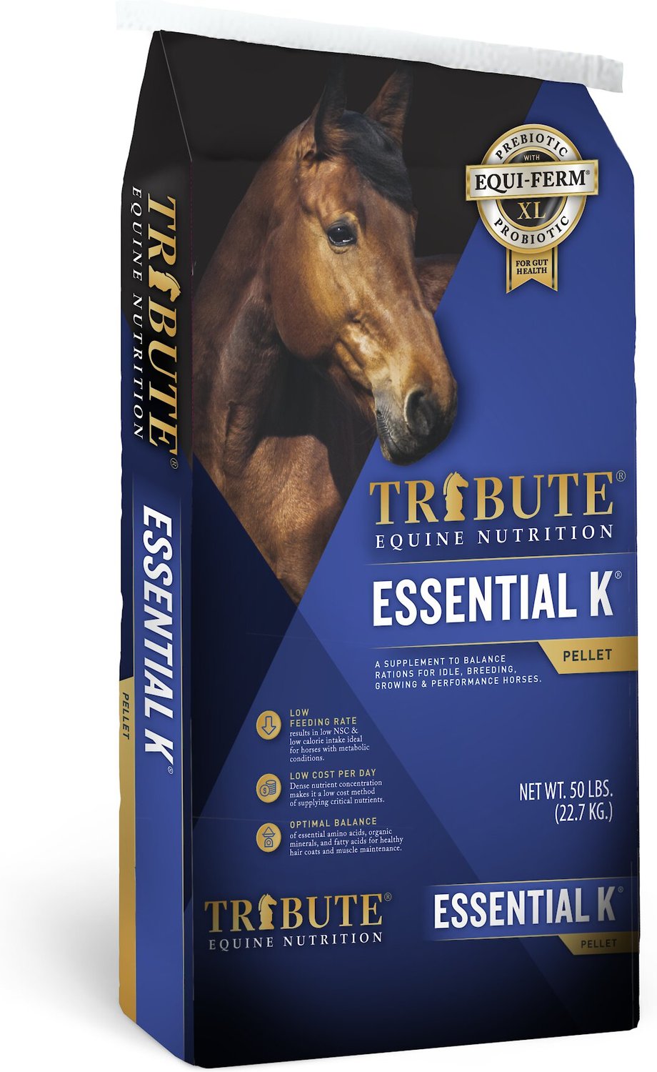 TRIBUTE EQUINE NUTRITION Essential K LowNSC Horse Feed, 30lb bag
