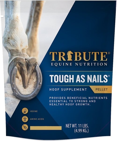 Tribute Equine Nutrition Tough As Nails Hoof Health Pellets Horse Supplement, 11-lb bag slide 1 of 4