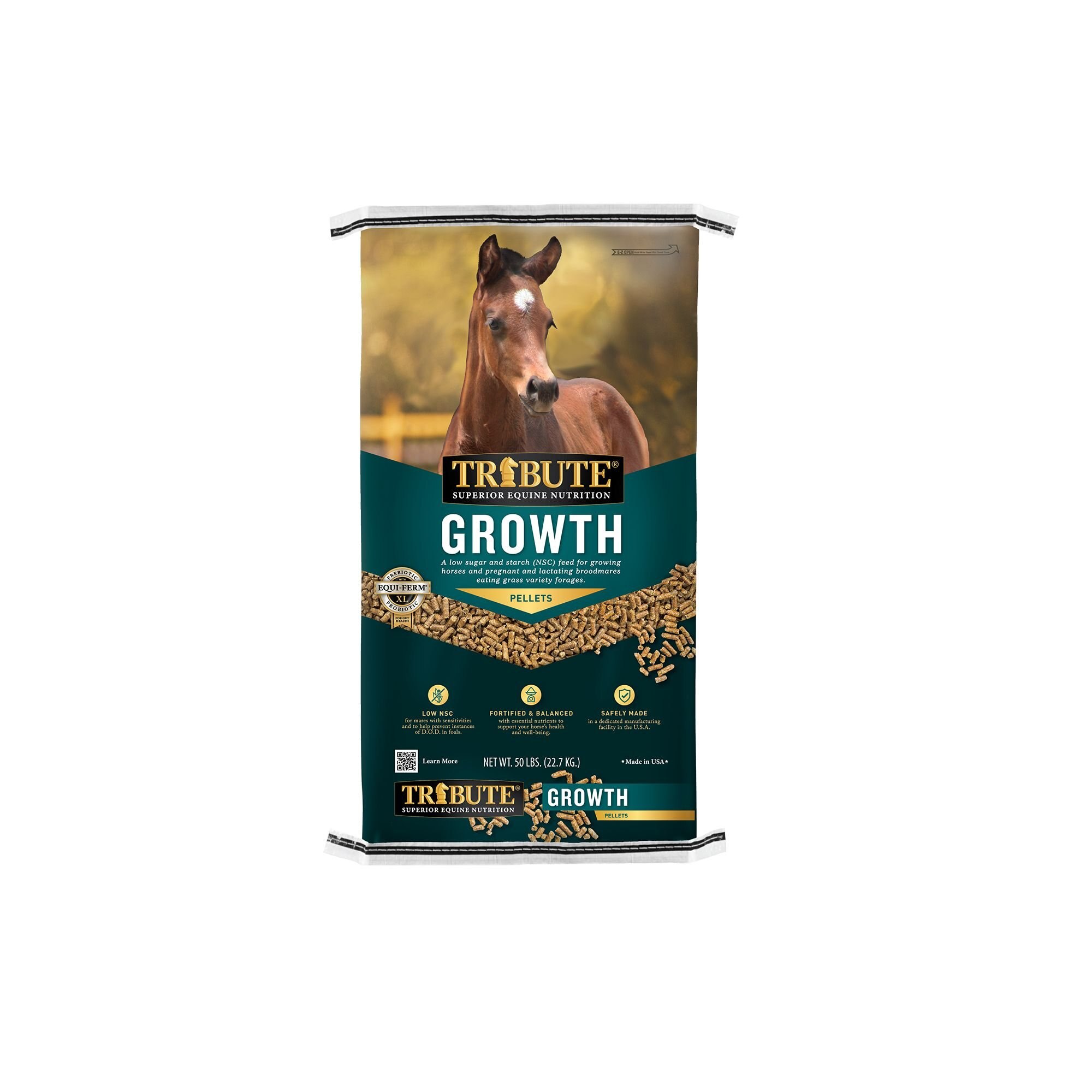 TRIBUTE EQUINE NUTRITION Growth Pellet LowNSC, MolassesFree Horse