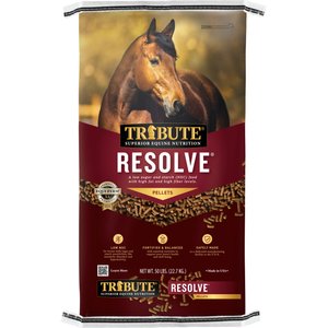 Tribute Equine Nutrition Resolve High Fat Horse Feed, 50-lb bag