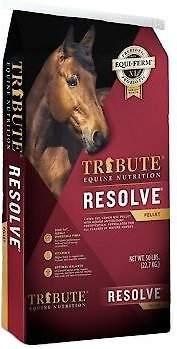 Tribute Equine Nutrition Resolve High Fat Horse Feed, 50-lb bag slide 1 of 4