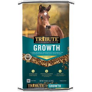 Tribute Equine Nutrition Growth Textured Horse Feed, 50-lb bag
