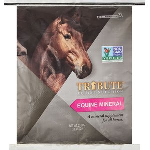 Tribute Equine Nutrition Non-GMO Equine 12-8 Mineral Powder Horse Supplement, 25-lb bag