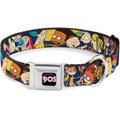 Buckle-Down Nickelodeon 90's Polyester Seatbelt Buckle Dog Collar, Wide Medium: 16 to 23-in neck, 1.5-in wide