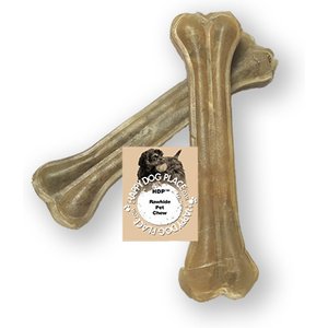 HDP Pressed Rawhide Bone 8.5" Dog Treats, 10 count