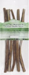Canine Caviar Papa Bow Wow 12" Buffalo Bully Stick Dog Treats, 0.5-lb bag