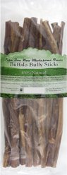 Canine Caviar Papa Bow Wow 12" Buffalo Bully Stick Dog Treats, 1-lb bag