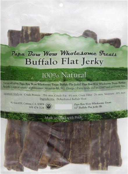 Canine Caviar Buffalo Jerky 6" Dog Treats