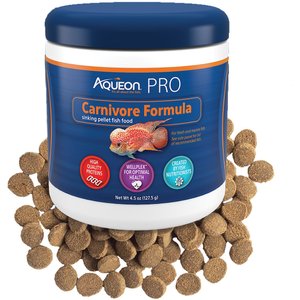Aqueon PRO Carnivore Formula Fish Food, 4.5-oz jar