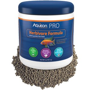 Aqueon PRO Herbivore Formula Fish Food, 5-oz jar