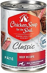 Chicken Soup for the Soul Classic Pate Beef Recipe Canned Dog Food, 13-oz, case of 12