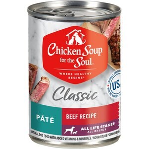 Chicken Soup for the Soul Classic Adult Chicken, Turkey & Duck Recipe & Beef Pate Recipe Wet Dog Food, 13-oz can, case of 12