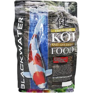 Blackwater Premium Koi and Goldfish Food Color Enhancing Large Pellet Fish Food, 5-lb bag