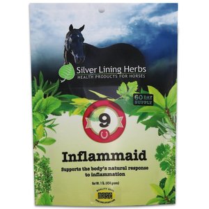 Silver Lining Herbs Inflammaid Recovery Powder Horse Supplement, 1-lb bag