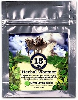 Silver Lining Herbs Herbal Horse Dewormer Supplement, 3-oz bag slide 1 of 2
