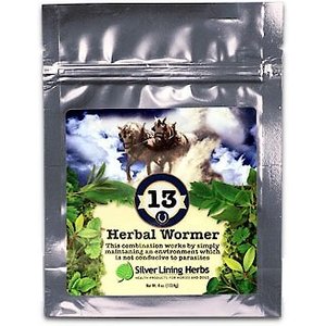 Silver Lining Herbs Herbal Horse Dewormer Supplement, 3-oz bag