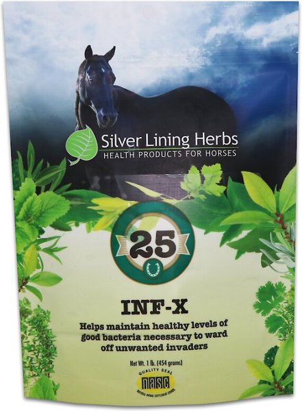 Silver Lining Herbs INF-X Immune Support Powder Horse Supplement, 1-lb bag slide 1 of 2