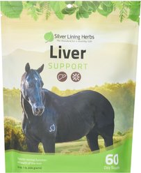 Silver Lining Herbs Liver Support Powder Horse Supplement, 1-lb bag