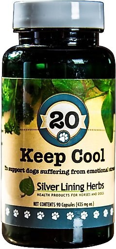 Silver Lining Herbs Keep Cool Calming Aid Dog Supplement, 90 count