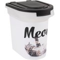 Paw Prints Meow Kitty Pet Food Storage Container, 15-lb