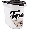 Paw Prints Bulldog Pet Food Storage Container, 26-lb