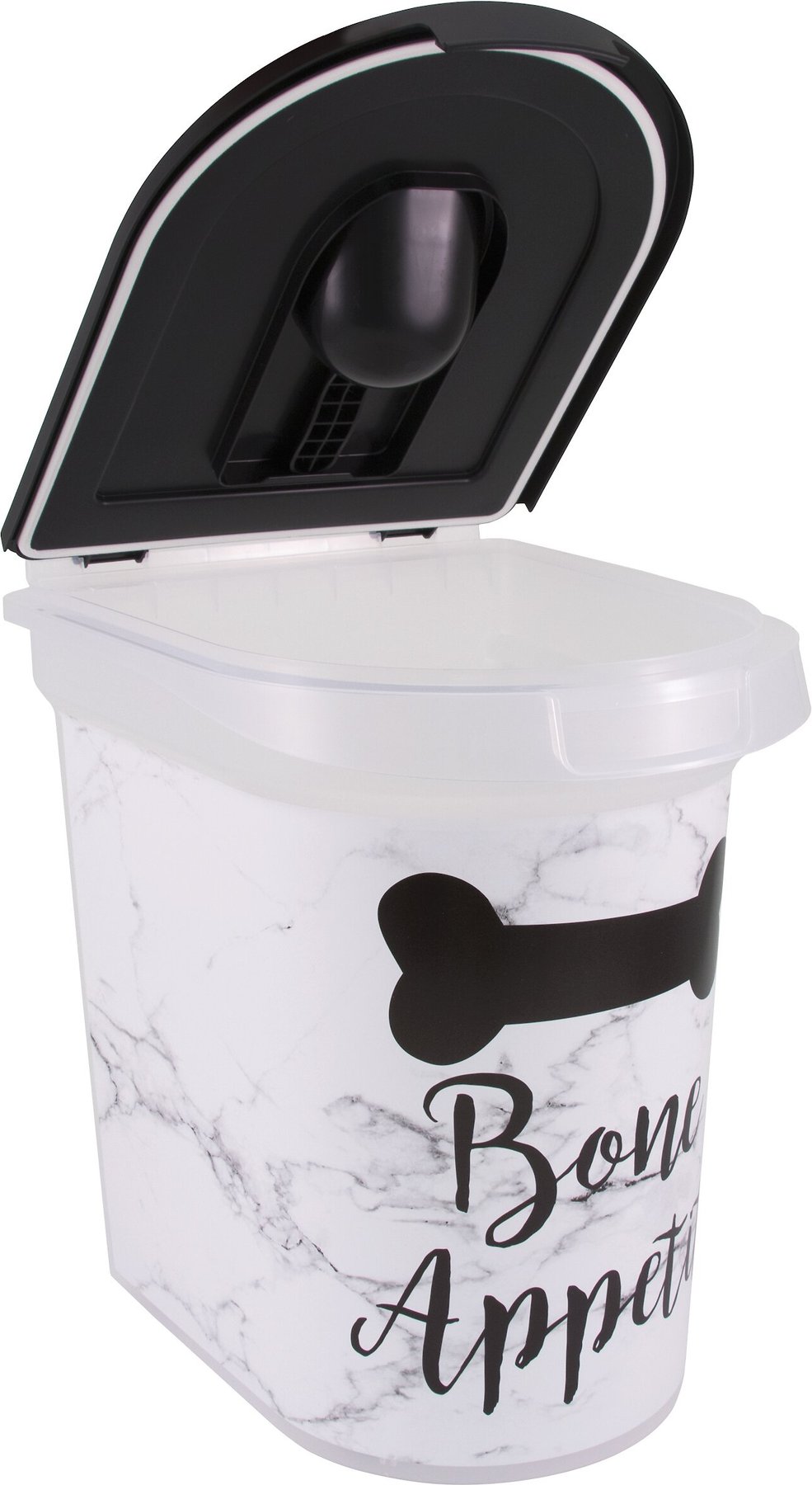 marble dog food container